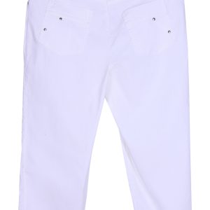 Weiße Hose, 97 % Baumwolle – Hergestellt in Italien