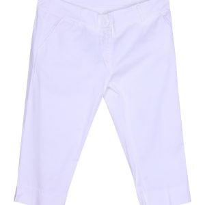 Weiße Hosen im Bermuda-Stil, 95 % Baumwolle – Hergestellt in Italien