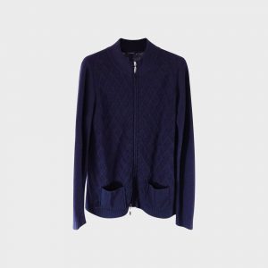 Mitternachtsblauer Pullover von Premoda – Hergestellt in Italien