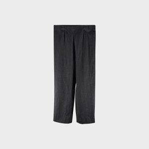 Wide-Leg Trousers 100% Virgin Wool by Angelico di Biella – Made in Italy